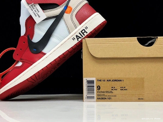 Rep Retro The 1 Jordan AA3834-101 Ten Air Off-White Chicago 0821